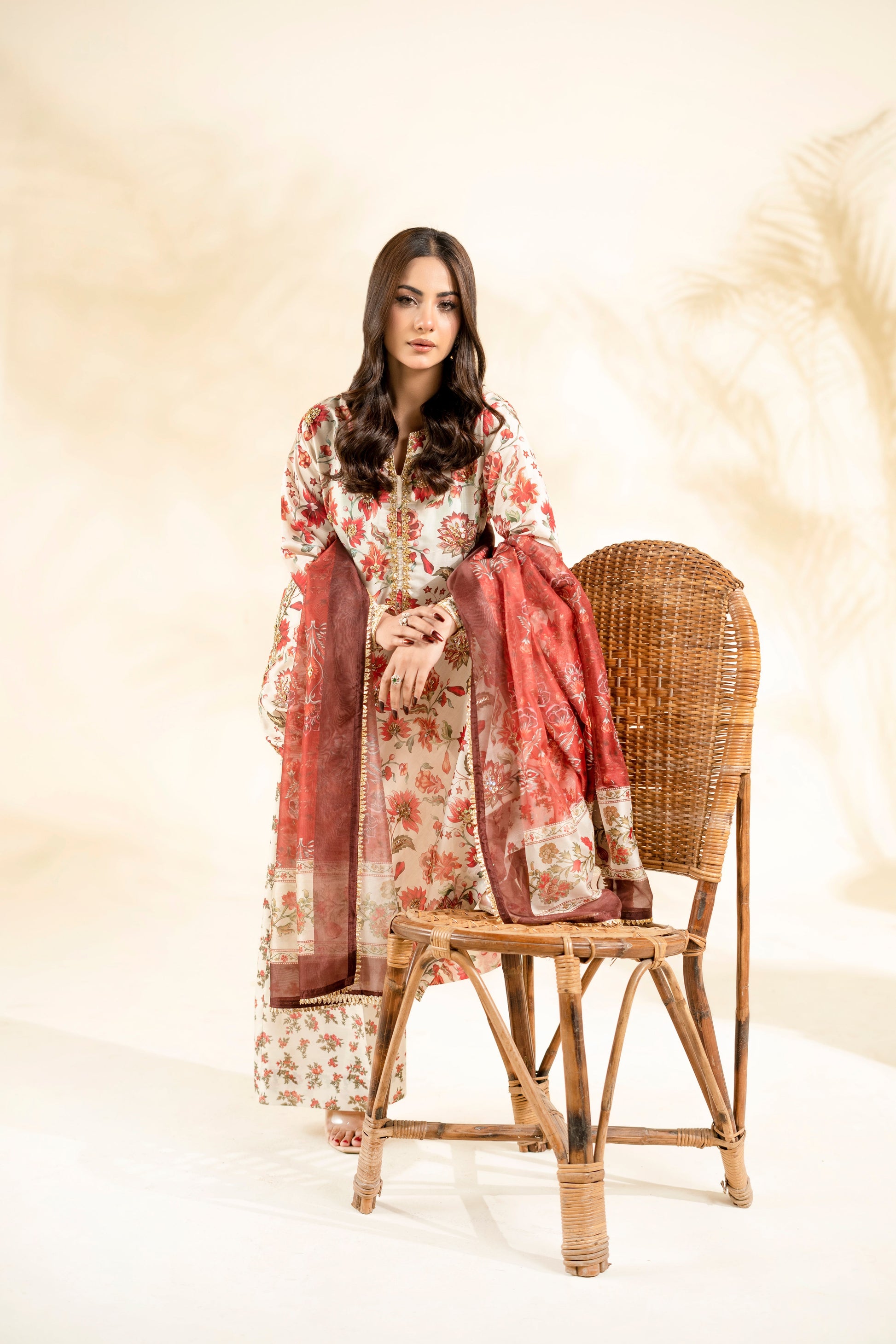 Faiza Faisal | Elara Luxury Pret | RIVAYA RUST - by Libasekhas UK - Registered Vendor of : Faiza Faisal - 100% Original Designer Dress