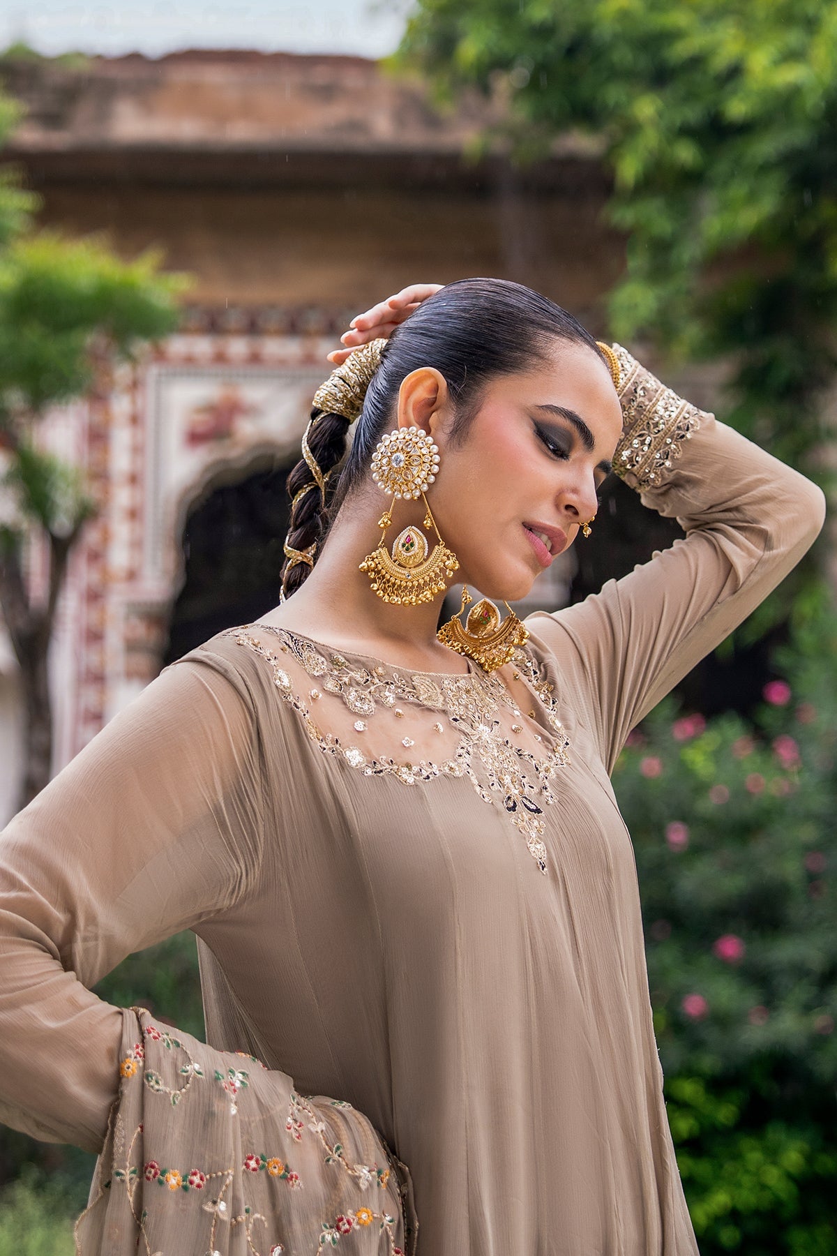 Charizma | Festive Pret | 3-PC Embroidered Chiffon CMA-6-449 - by Libasekhas UK - Registered Vendor of : Charizma - 100% Original Designer Dress