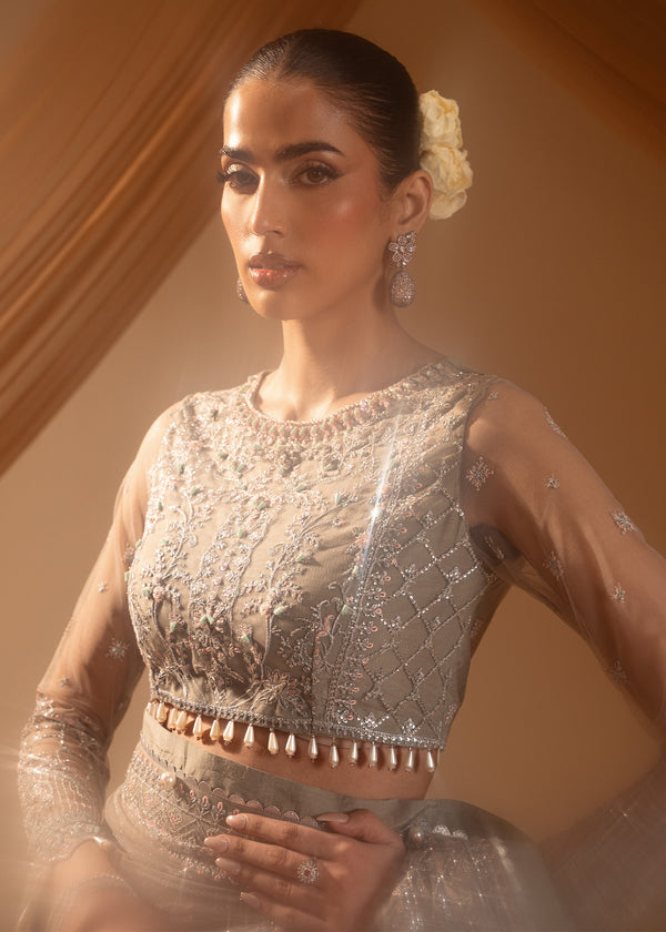 Paras by Pasha | Noor -e- Jahan Saree Collection | Abr-e-Shaam - by - Libasekhas UK - Registered Vendor of : Paras by Pasha - 100% Original Designer Dresss