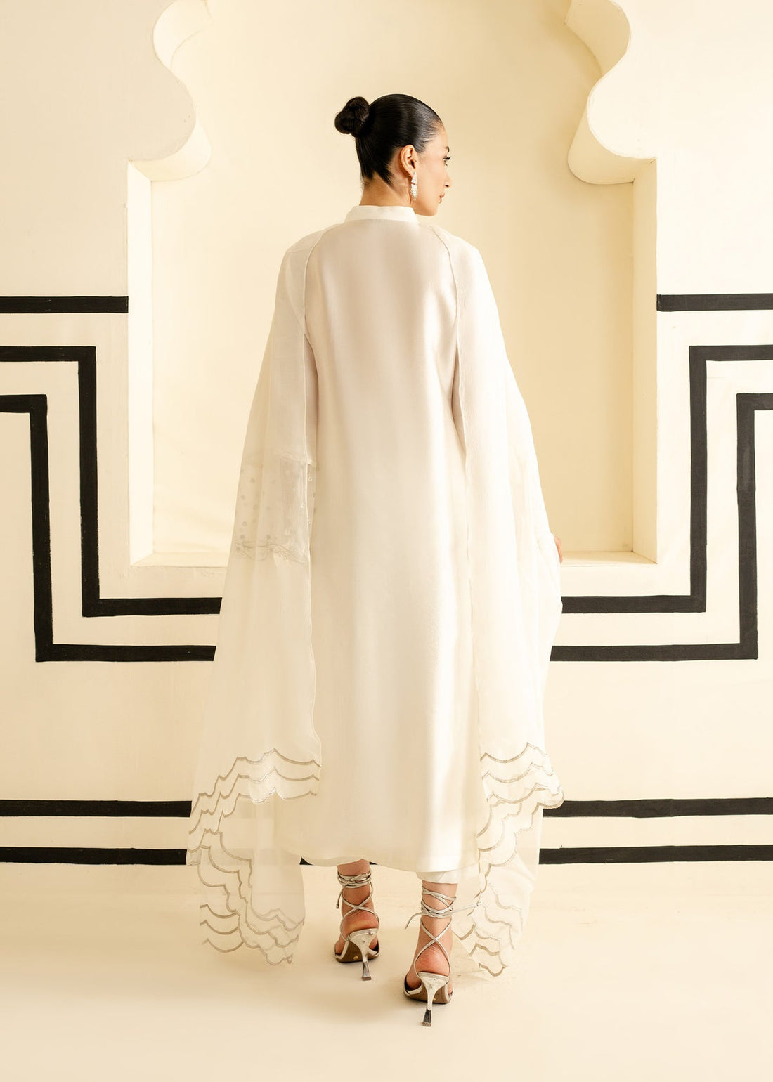 Mahgul | Nooreh Luxe | Ivory Grace - by - Libasekhas UK - Registered Vendor of : Mahgul - 100% Original Designer Dresss