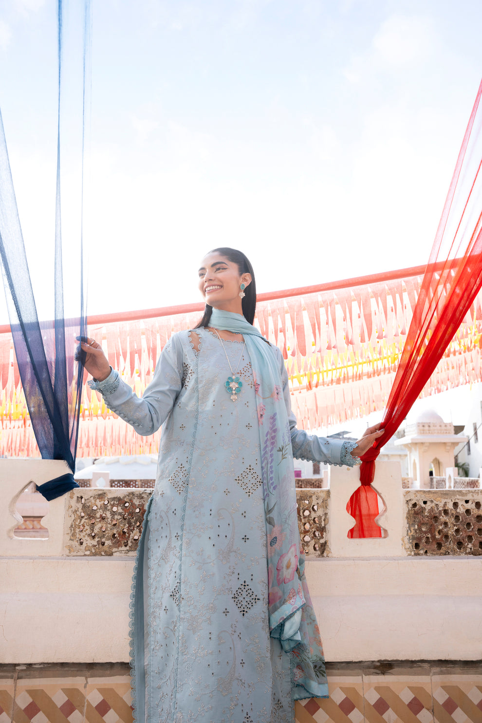 Florent | Basant Chikankari |FBC - 4B - by Libasekhas UK - Registered Vendor of : Florent - 100% Original Designer Dress