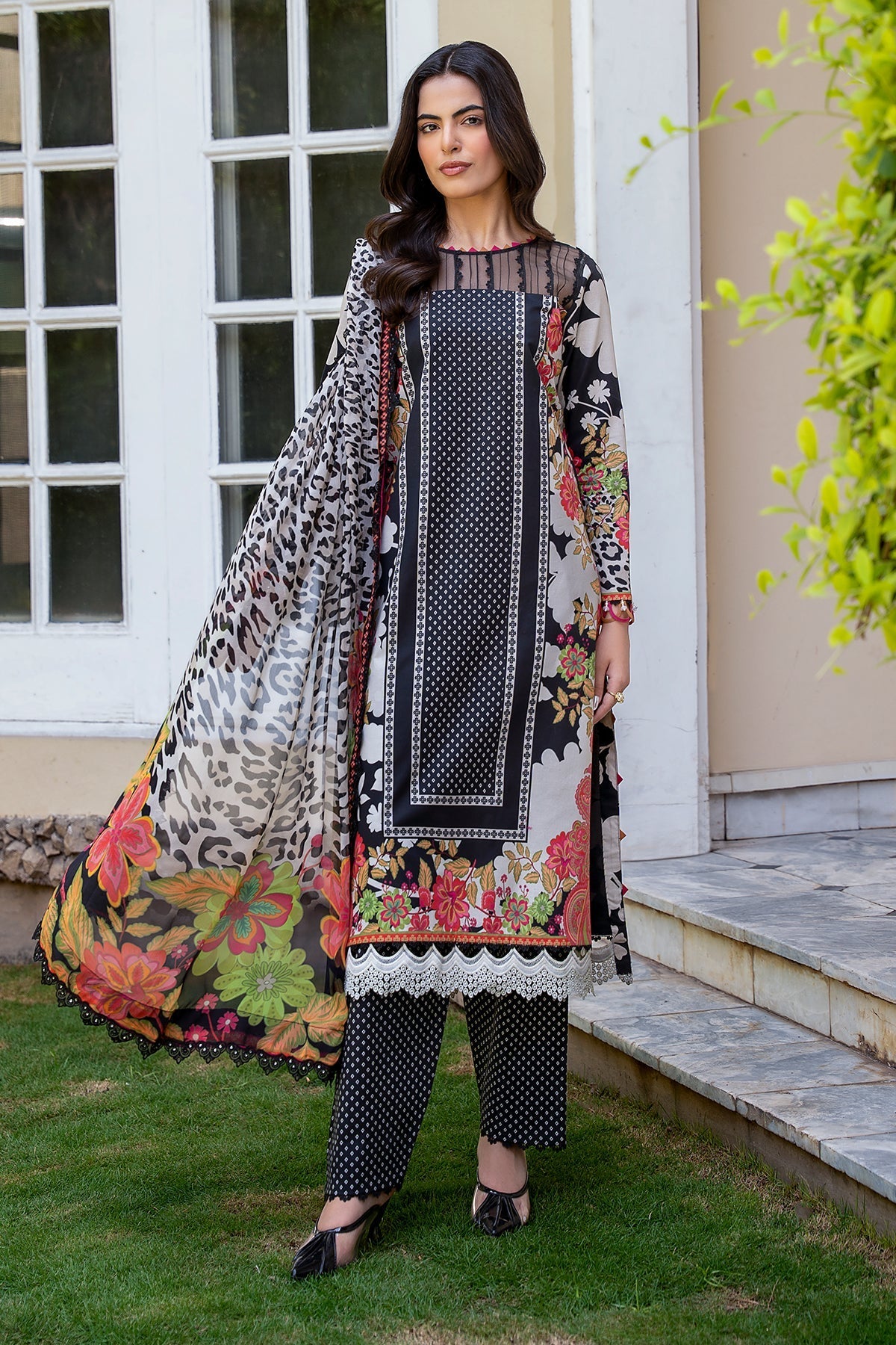 Charizma | C Print Lawn | CP6-21 - by Libasekhas UK - Registered Vendor of : Charizma - 100% Original Designer Dress