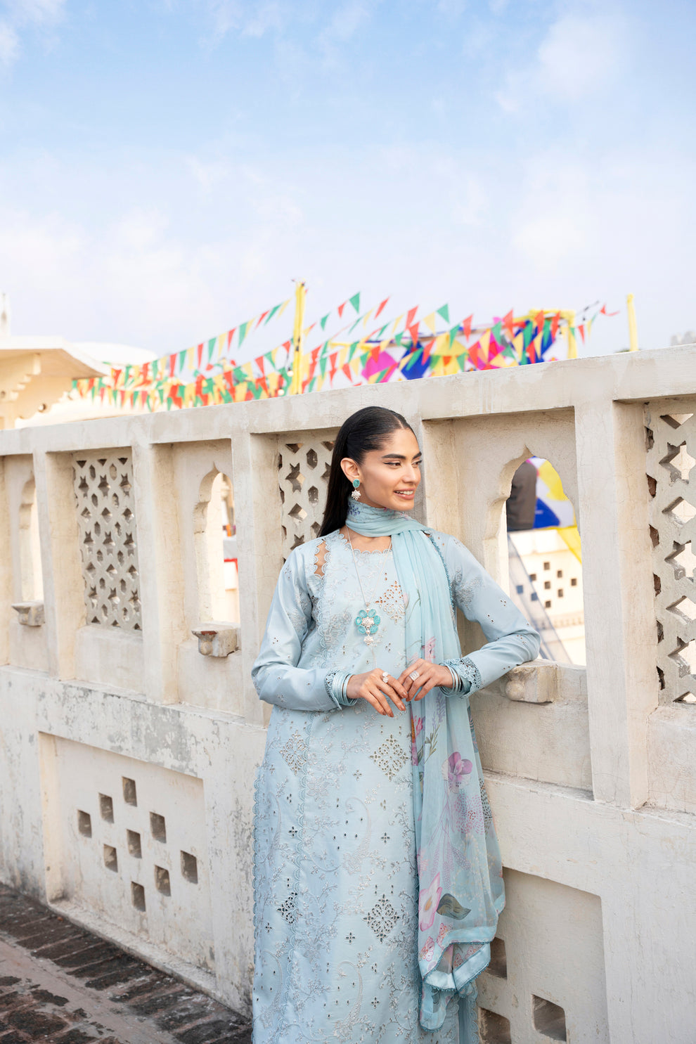 Florent | Basant Chikankari |FBC - 4B - by Libasekhas UK - Registered Vendor of : Florent - 100% Original Designer Dress