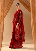 Paras by Pasha | Noor -e- Jahan Saree Collection | Laal-e-Jahan - by - Libasekhas UK - Registered Vendor of : Paras by Pasha - 100% Original Designer Dresss