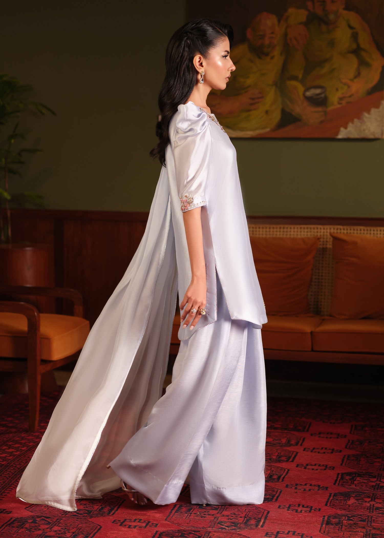 Mahum Asad | Private Hour | Blue Infusion - by Libasekhas - Registered Vendor of : Mahum Asad - 100% Original Designer Dress