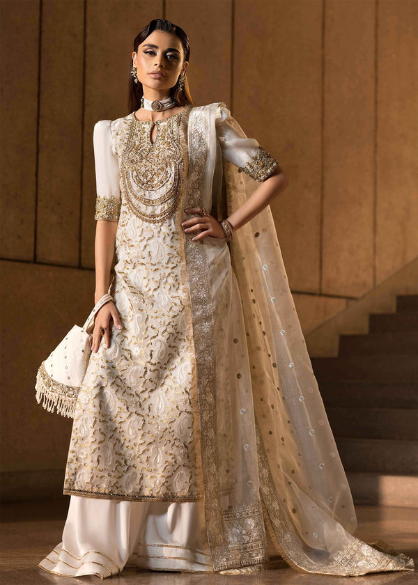 Mahum Asad | Dream a Little Dream of Me | Pearl - by - Libasekhas UK - Registered Vendor of : Mahum Asad - 100% Original Designer Dresss