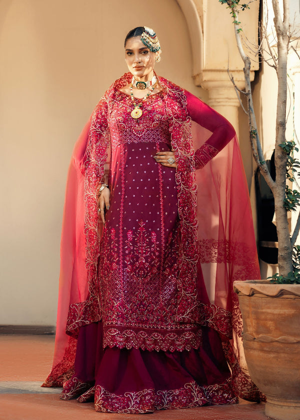 Jamnii | Noor e Nazakat | Ishaq-e- laal - by - Libasekhas UK - Registered Vendor of : Jamnii - 100% Original Designer Dresss
