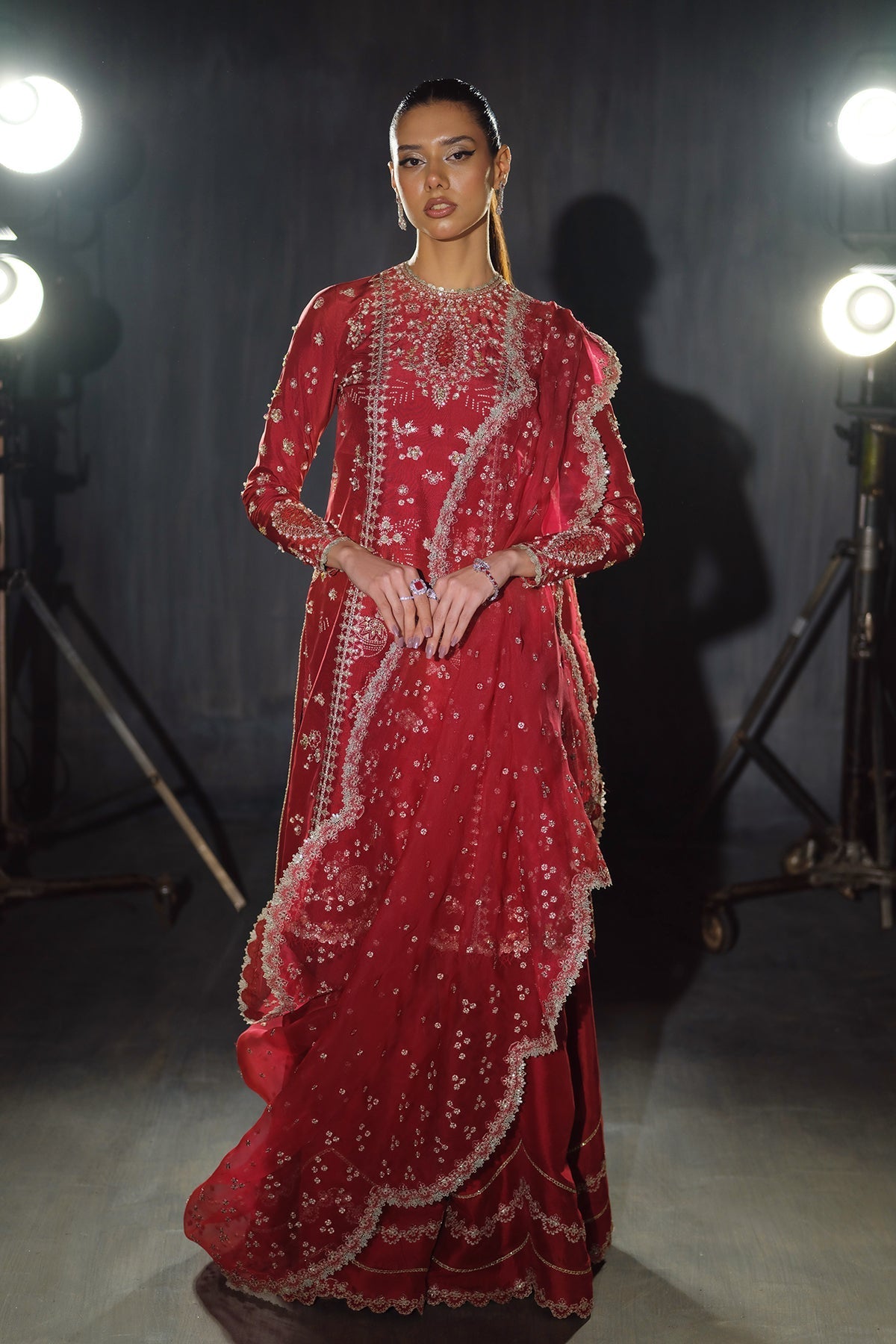 Nyra | Silk Pret A Porter 25 | Rosette - by - Libasekhas UK - Registered Vendor of : Nyra - 100% Original Designer Dresss