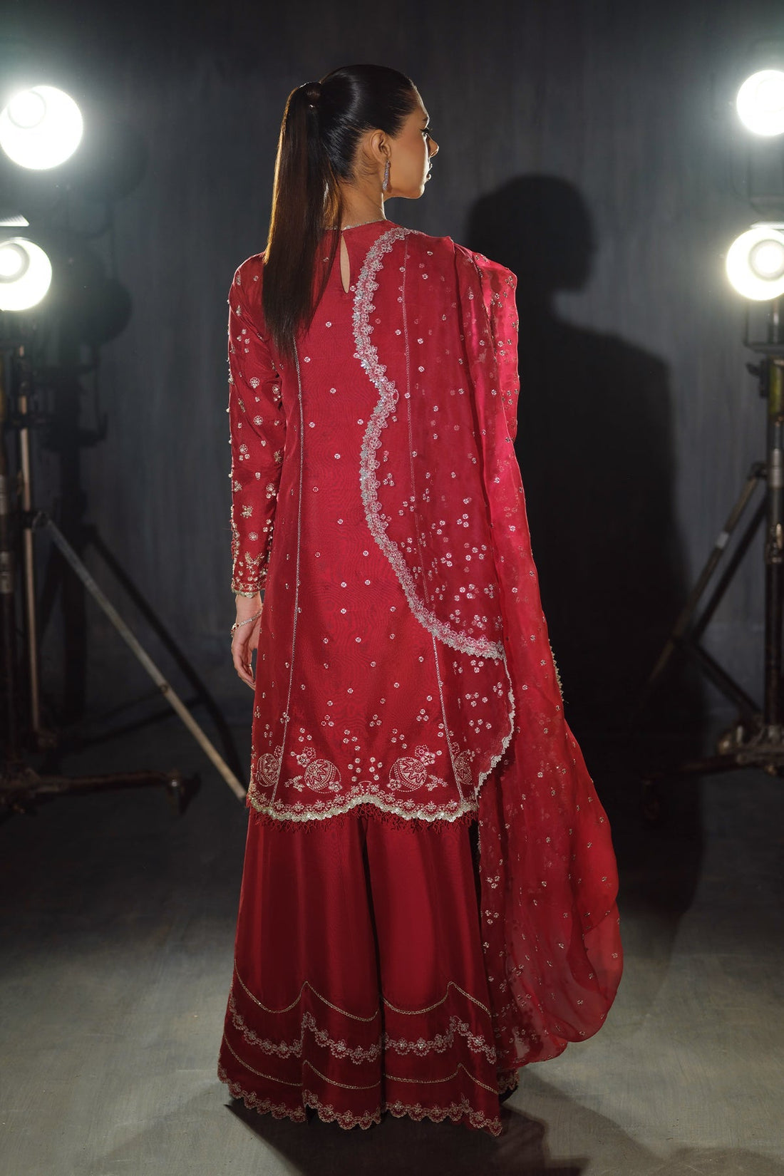 Nyra | Silk Pret A Porter 25 | Rosette - by - Libasekhas UK - Registered Vendor of : Nyra - 100% Original Designer Dresss