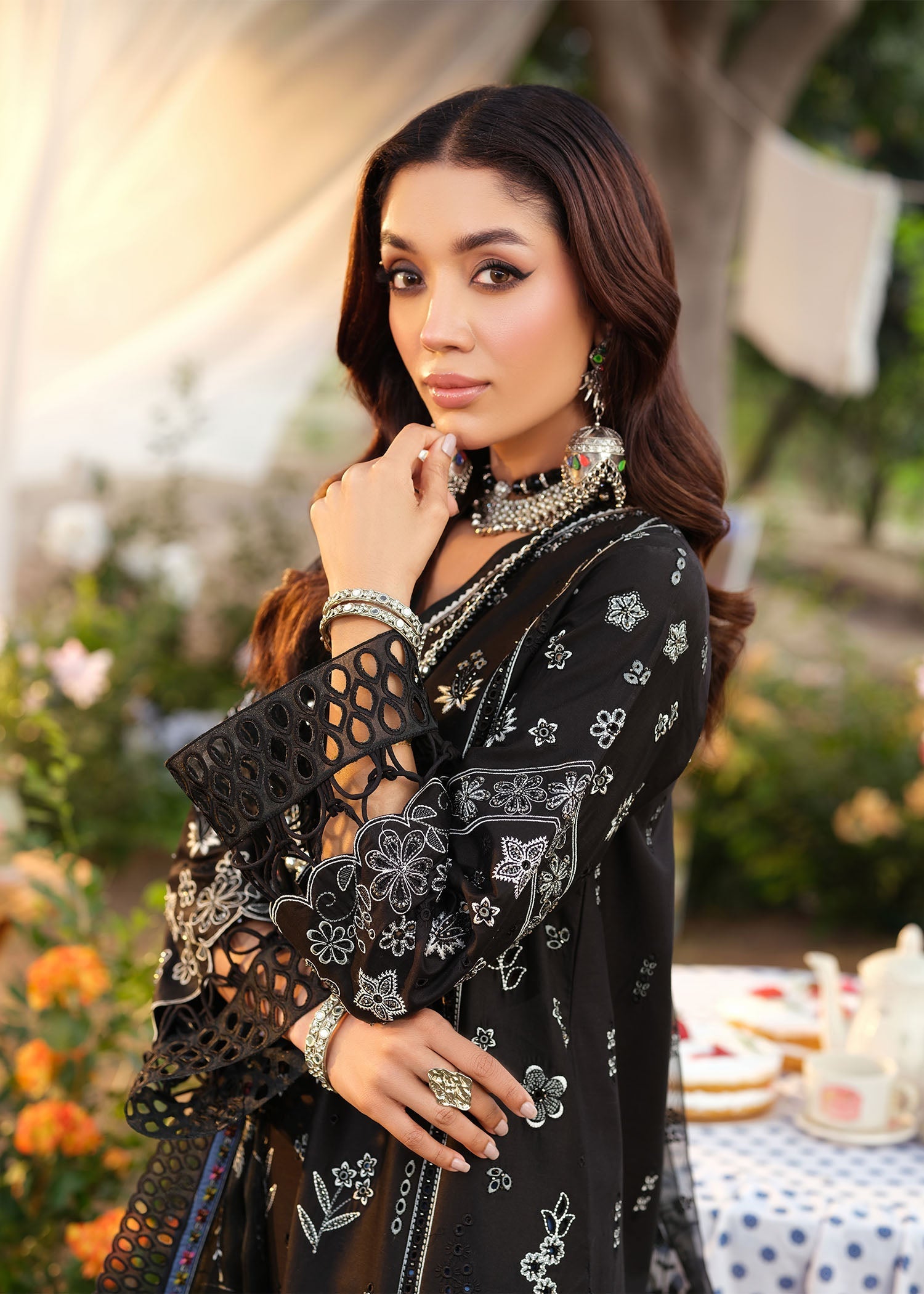 Zarizaa | Echelon Lawn | MIDNIGHT - by Libasekhas UK - Registered Vendor of : Zarizaa - 100% Original Designer Dress