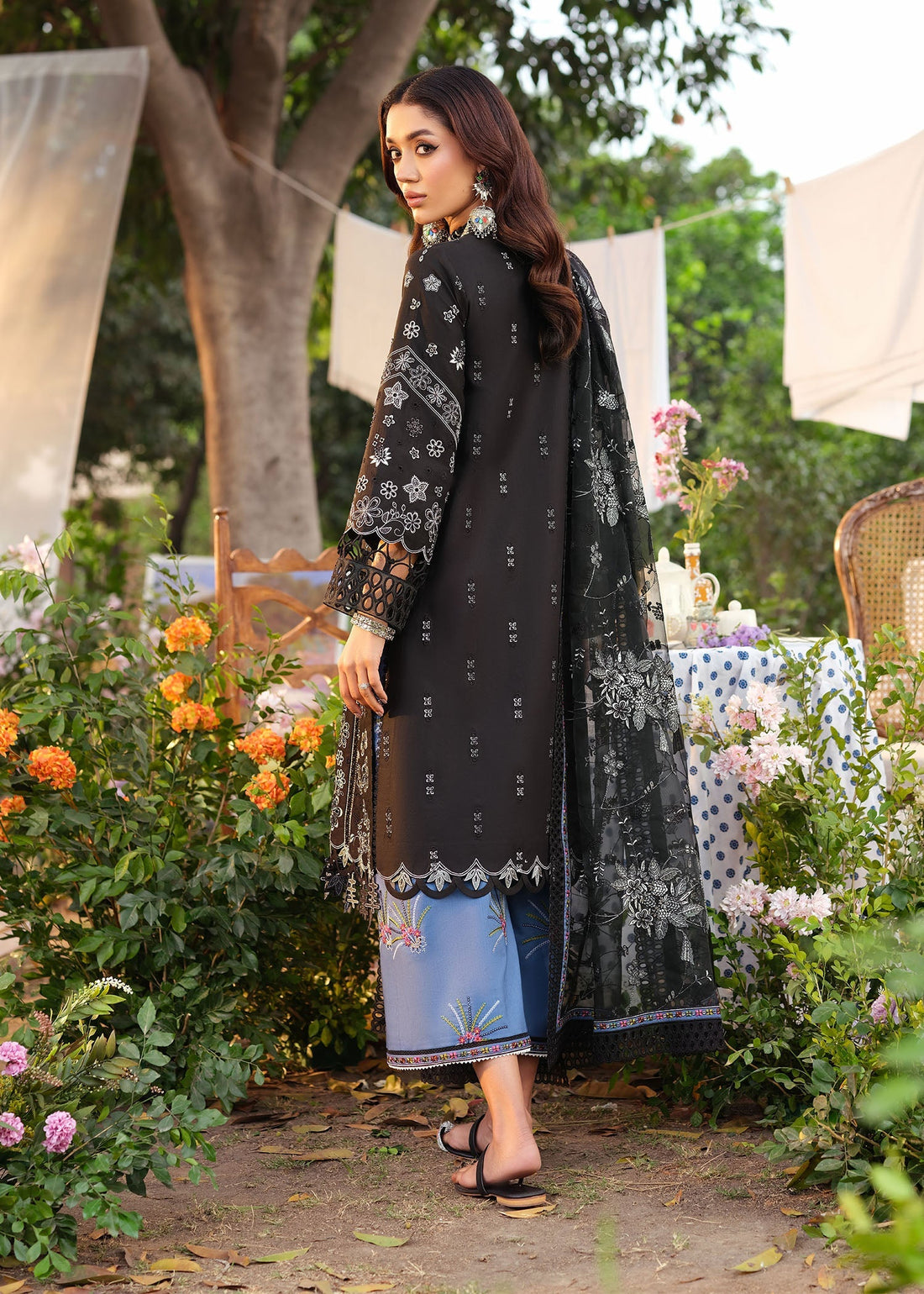 Zarizaa | Echelon Lawn | MIDNIGHT - by Libasekhas UK - Registered Vendor of : Zarizaa - 100% Original Designer Dress