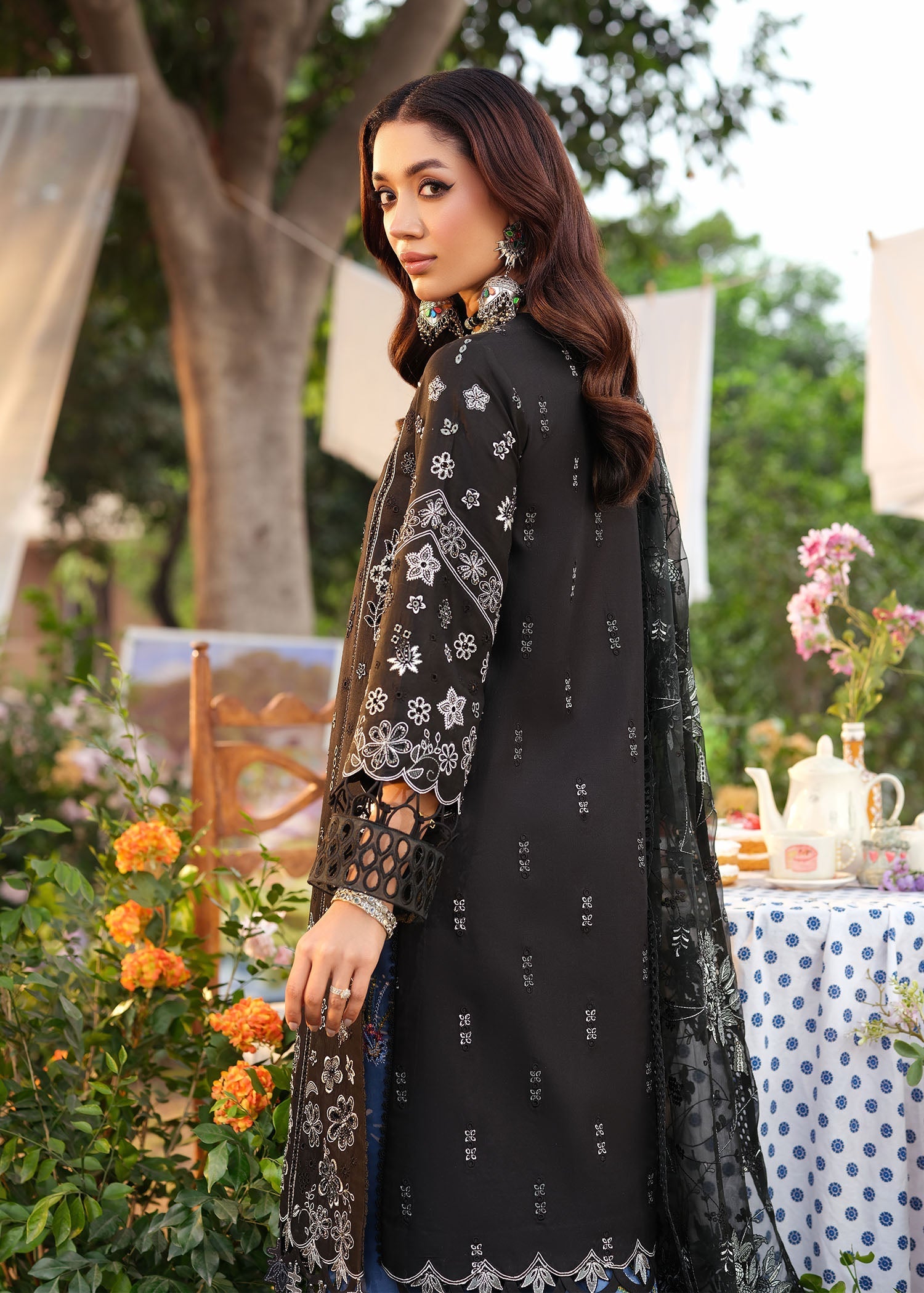 Zarizaa | Echelon Lawn | MIDNIGHT - by Libasekhas UK - Registered Vendor of : Zarizaa - 100% Original Designer Dress
