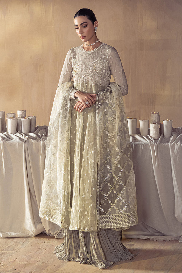 Cross Stitch | Wedding Collection 25 | NOOR-E-CHASHM - by - Libasekhas UK - Registered Vendor of : Cross Stitch - 100% Original Designer Dresss
