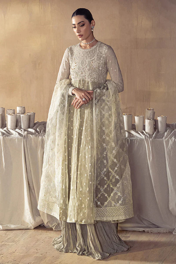 Cross Stitch | Wedding Festive 23 | Noor e Chashm - by - Libasekhas UK - Registered Vendor of : Cross Stitch - 100% Original Designer Dresss