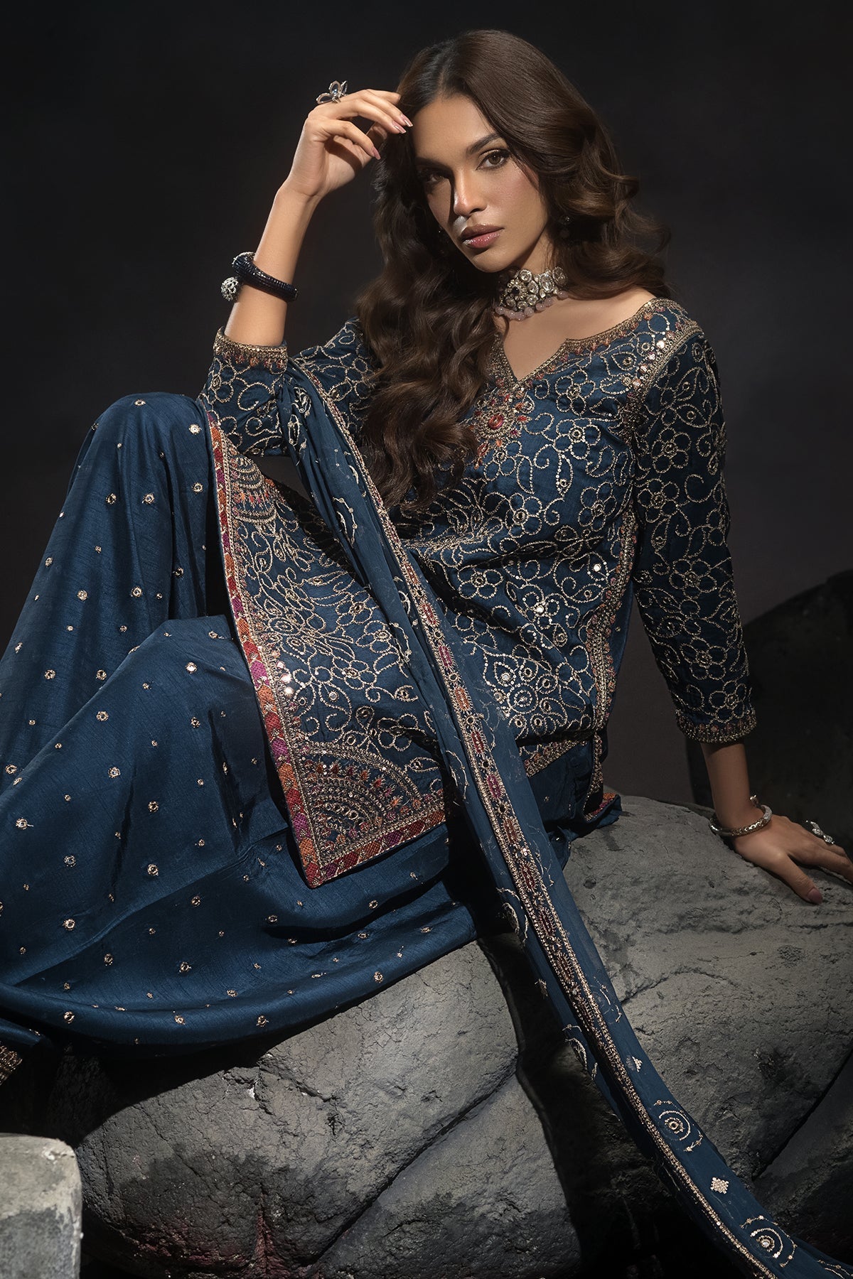 Charizma | Statement Dresses | CMA-4-118 - by - Libasekhas UK - Registered Vendor of : Charizma - 100% Original Designer Dresss