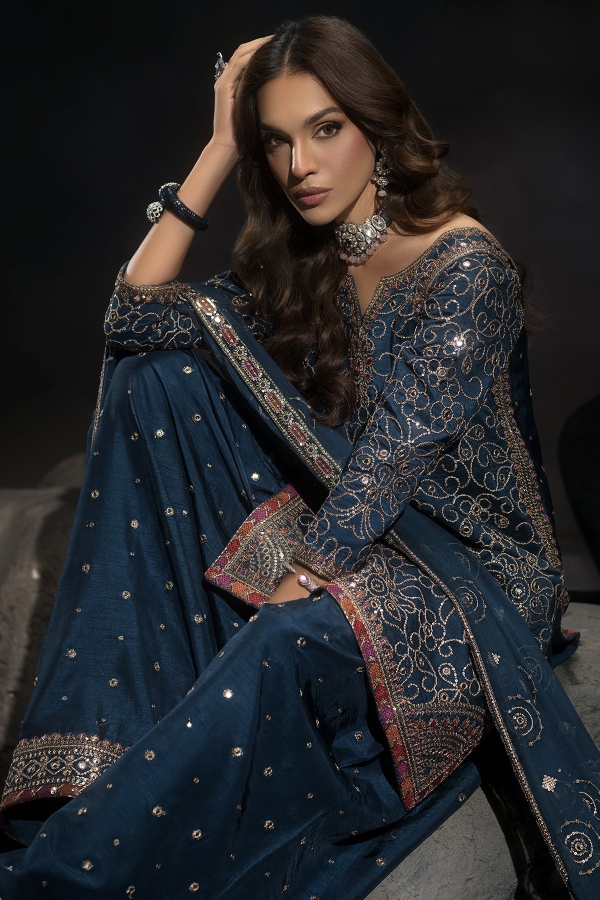 Charizma | Statement Dresses | CMA-4-118 - by - Libasekhas UK - Registered Vendor of : Charizma - 100% Original Designer Dresss