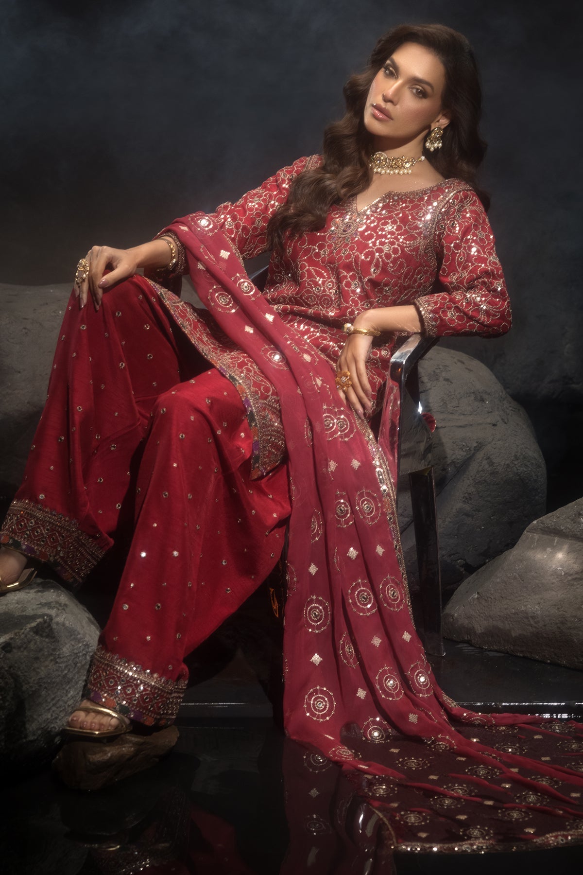 Charizma | Statement Dresses | CMA-4-117 - by - Libasekhas UK - Registered Vendor of : Charizma - 100% Original Designer Dresss
