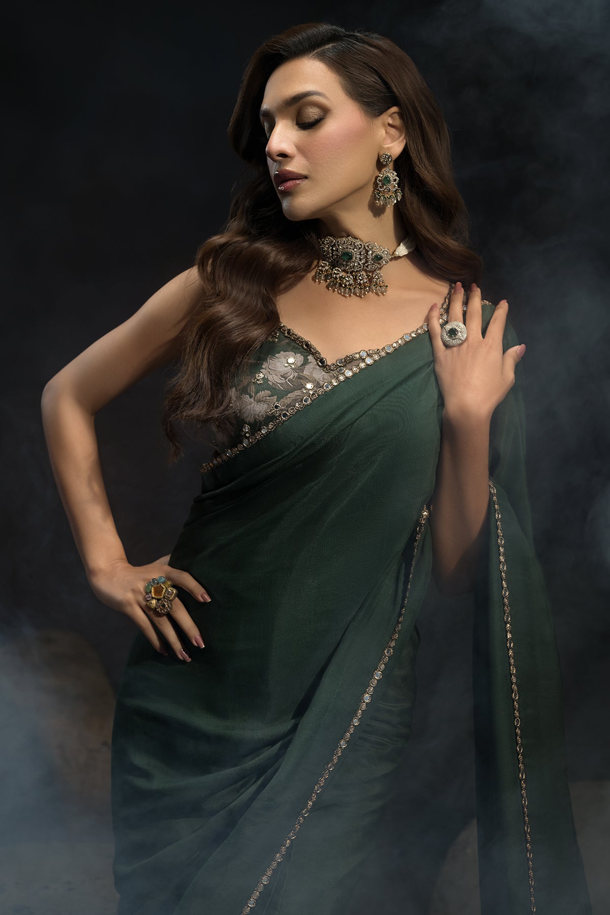 Charizma | Statement Dresses | STM-4-06 - by - Libasekhas UK - Registered Vendor of : Charizma - 100% Original Designer Dresss