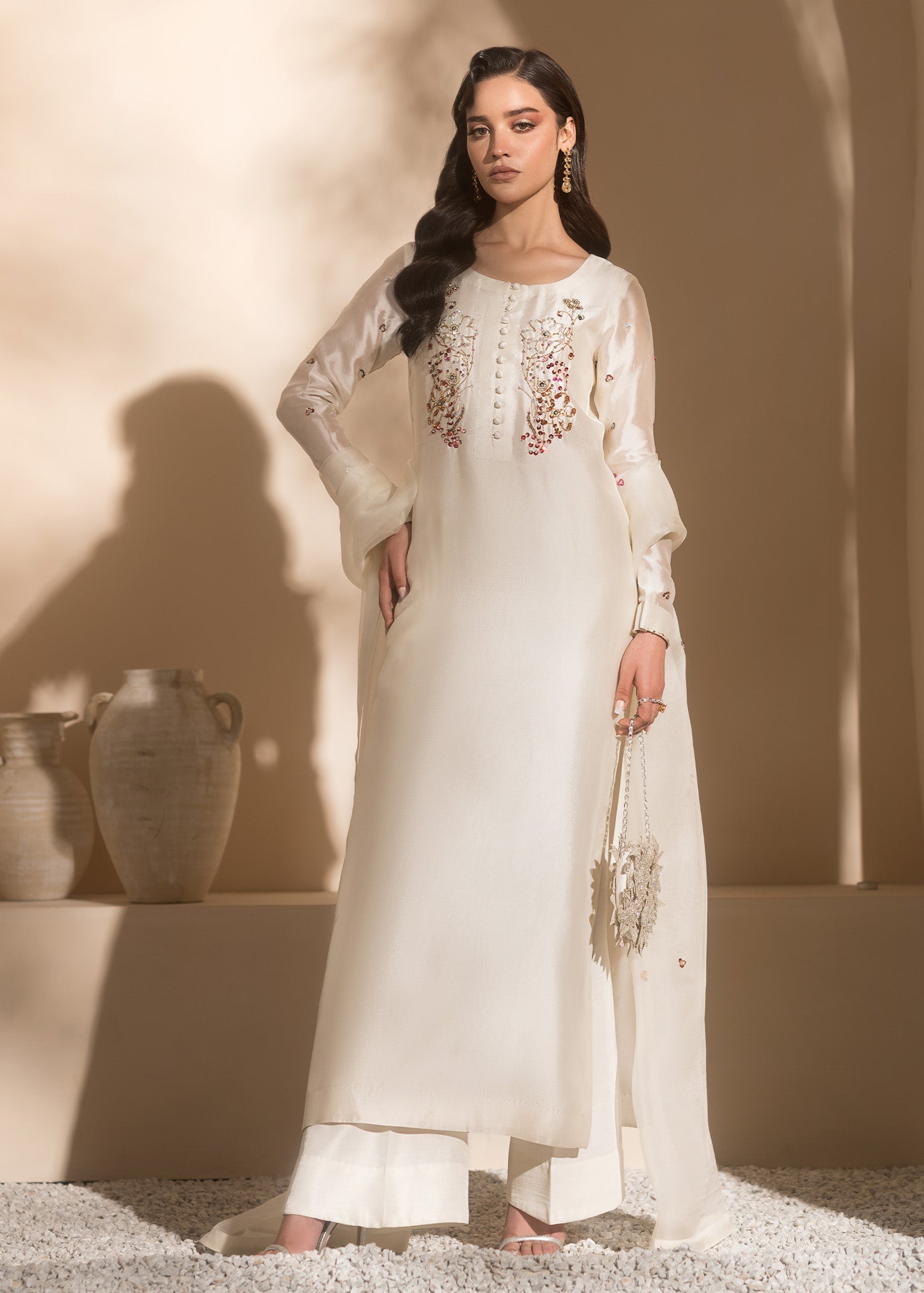 Mahum Asad | Breaking the Bar | Gloss - by - Libasekhas UK - Registered Vendor of : Mahum Asad - 100% Original Designer Dresss