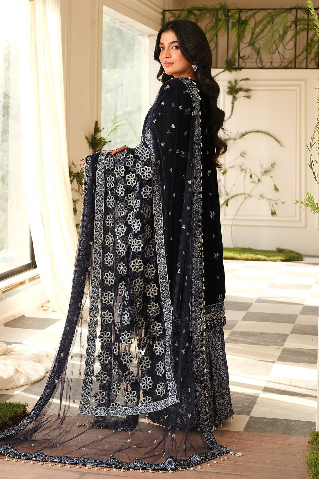 Raeesa Premium | Sheen Luxury Velvet | Nura - by - Libasekhas UK - Registered Vendor of : Raeesa Premium - 100% Original Designer Dresss