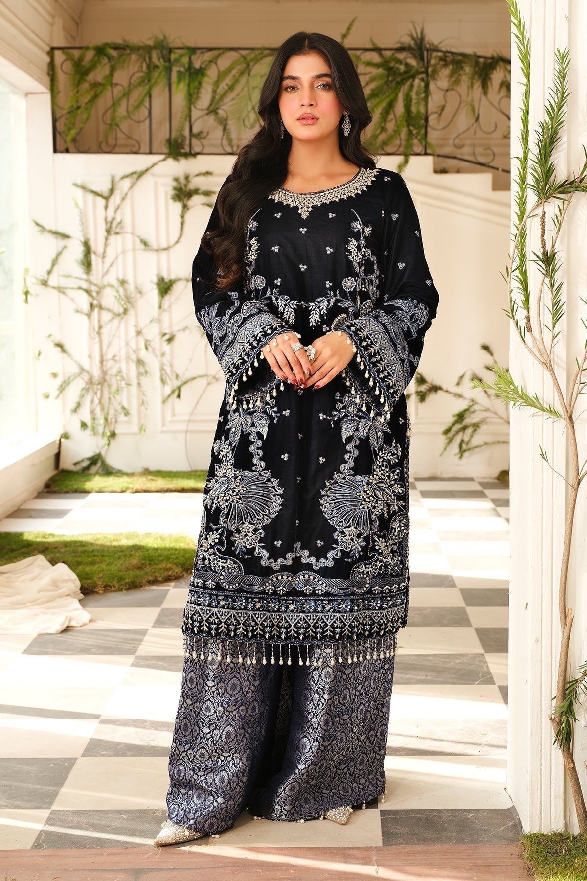 Raeesa Premium | Sheen Luxury Velvet | Nura - by - Libasekhas UK - Registered Vendor of : Raeesa Premium - 100% Original Designer Dresss