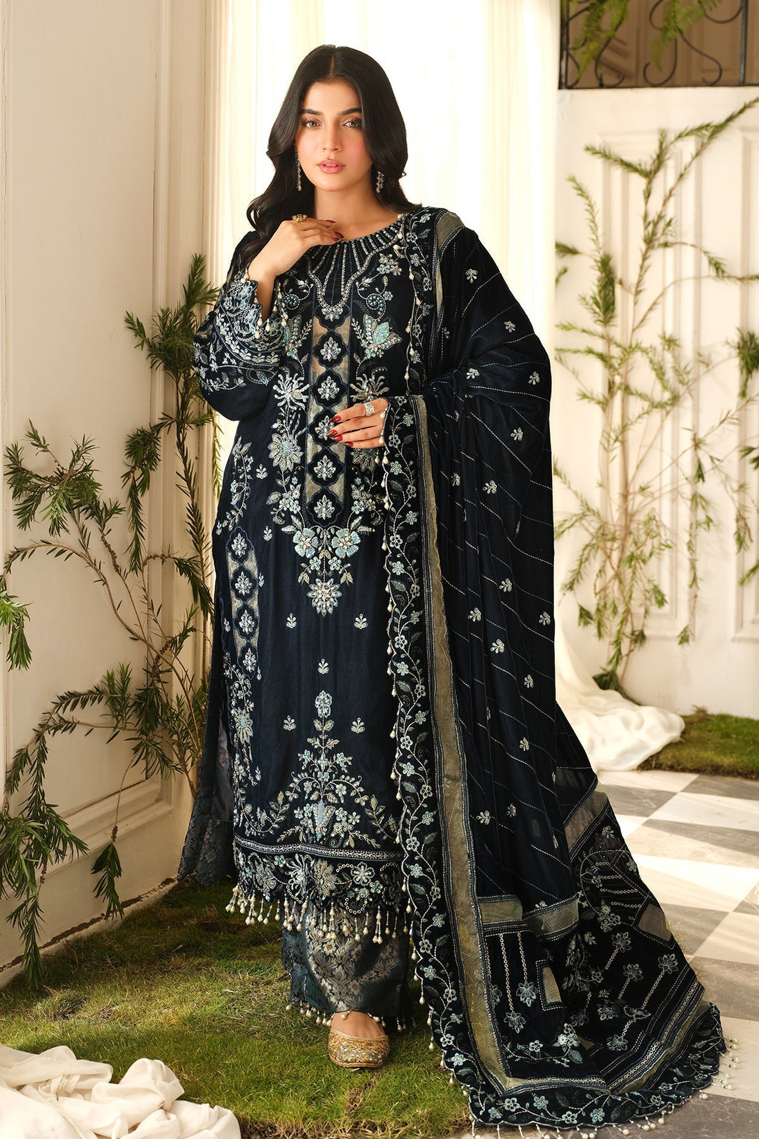 Raeesa Premium | Sheen Luxury Velvet | Zeve - by - Libasekhas UK - Registered Vendor of : Raeesa Premium - 100% Original Designer Dresss