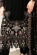 Raeesa Premium | Sheen Luxury Velvet | Noir - by - Libasekhas UK - Registered Vendor of : Raeesa Premium - 100% Original Designer Dresss