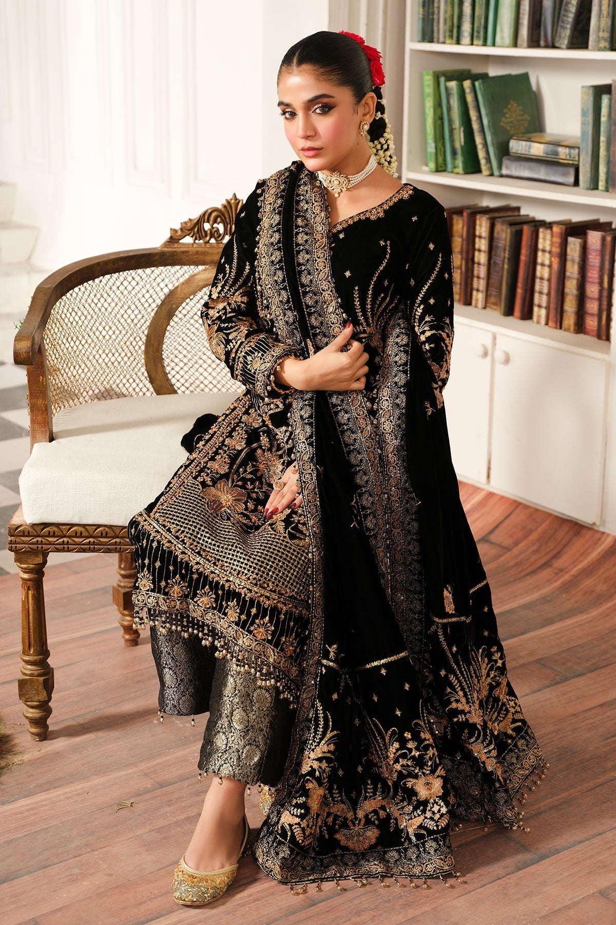 Raeesa Premium | Sheen Luxury Velvet | Naz - by - Libasekhas UK - Registered Vendor of : Raeesa Premium - 100% Original Designer Dresss