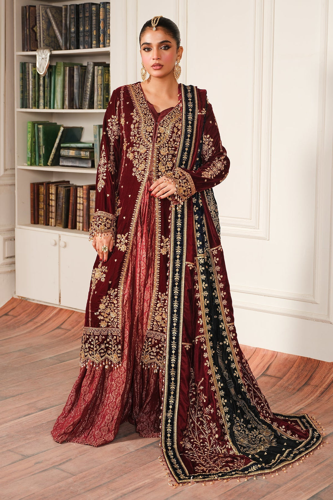Raeesa Premium | Sheen Luxury Velvet | Sitara - by - Libasekhas UK - Registered Vendor of : Raeesa Premium - 100% Original Designer Dresss