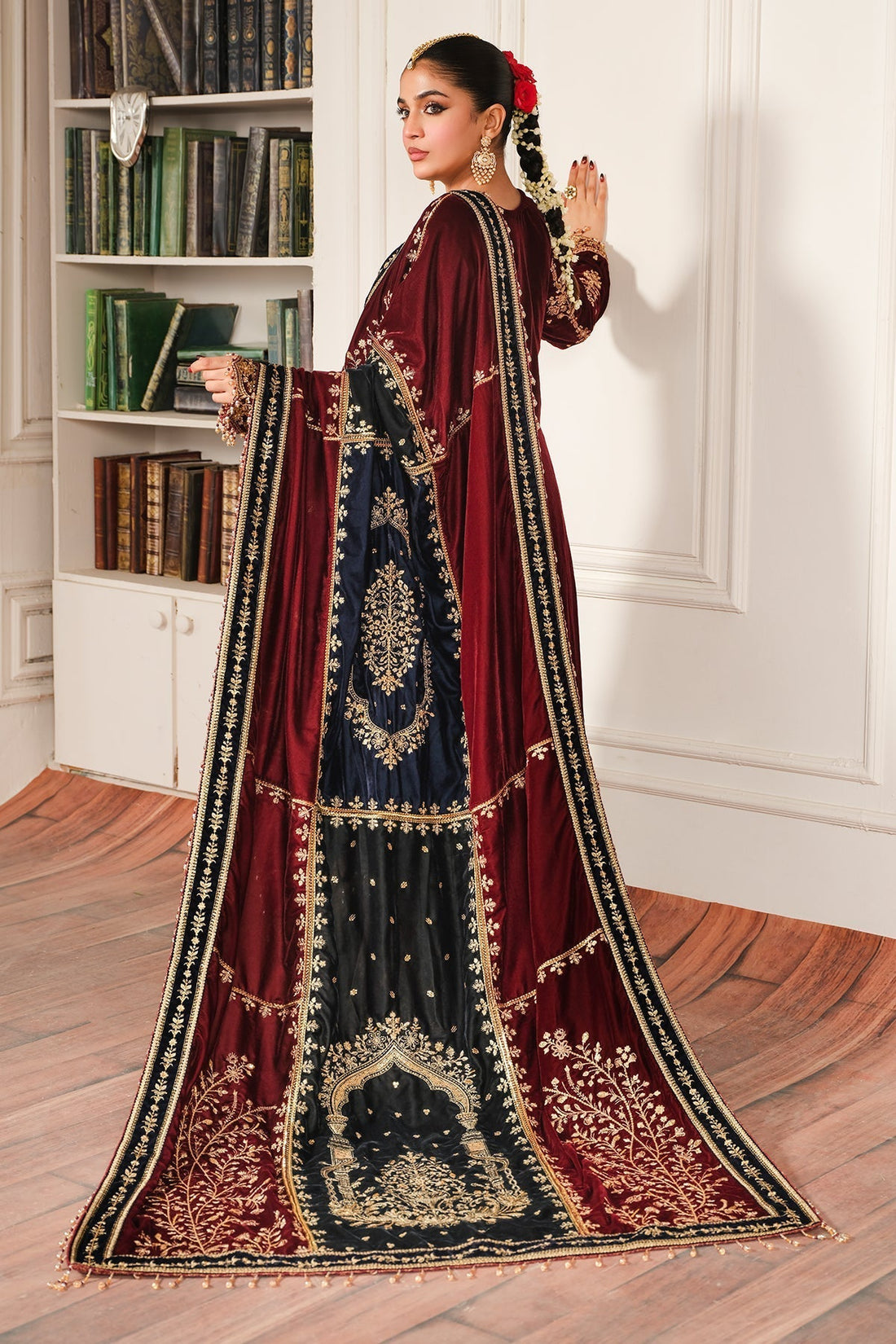 Raeesa Premium | Sheen Luxury Velvet | Sitara - by - Libasekhas UK - Registered Vendor of : Raeesa Premium - 100% Original Designer Dresss