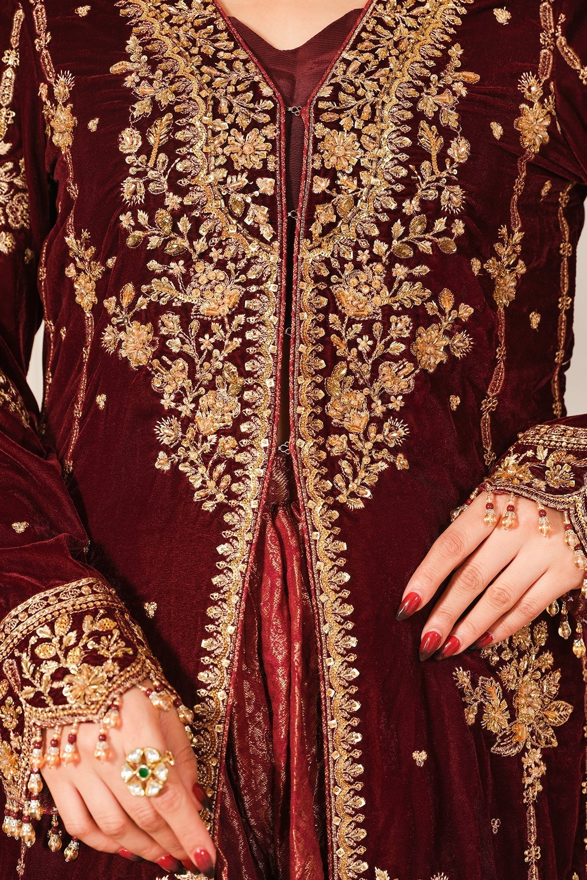 Raeesa Premium | Sheen Luxury Velvet | Sitara - by - Libasekhas UK - Registered Vendor of : Raeesa Premium - 100% Original Designer Dresss
