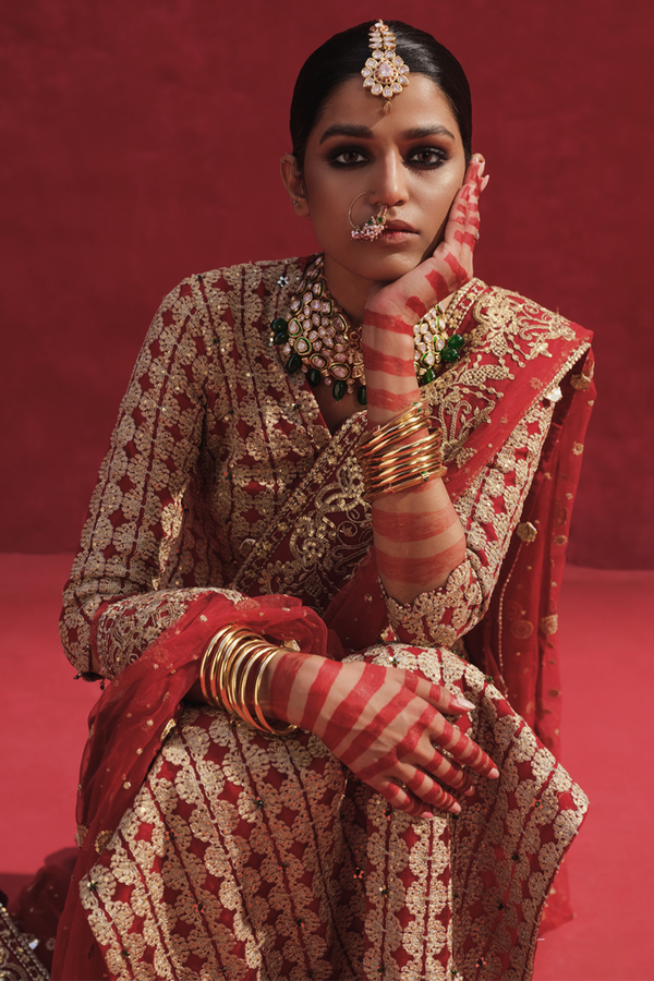 Erum Khan | Laal Rang | NIGAAR - by - Libasekhas UK - Registered Vendor of : Erum Khan - 100% Original Designer Dresss