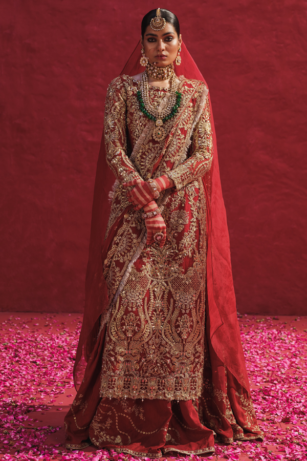 Erum Khan | Laal Rang | RESHMA - by - Libasekhas UK - Registered Vendor of : Erum Khan - 100% Original Designer Dresss