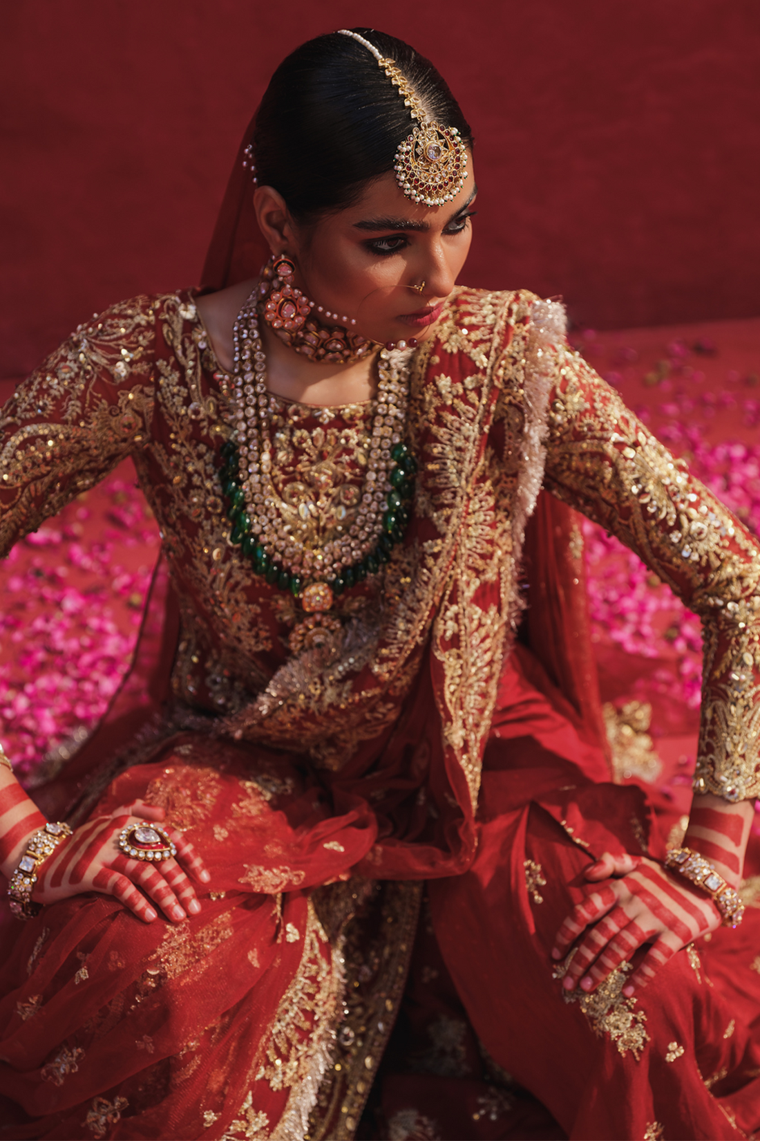 Erum Khan | Laal Rang | RESHMA - by - Libasekhas UK - Registered Vendor of : Erum Khan - 100% Original Designer Dresss