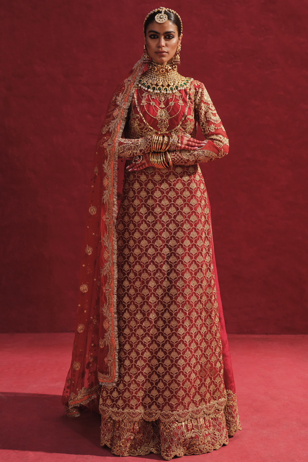 Erum Khan | Laal Rang | DEEBA - by - Libasekhas UK - Registered Vendor of : Erum Khan - 100% Original Designer Dresss