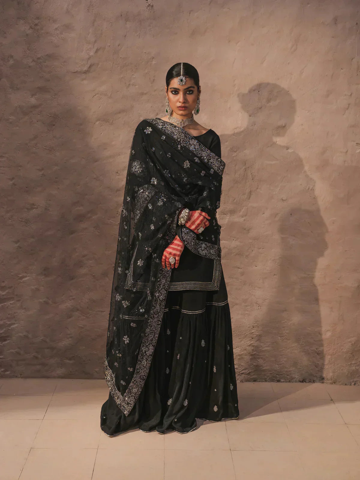 Erum Khan | Shab Siyah 23 | Aaina - by - Libasekhas UK - Registered Vendor of : Erum Khan - 100% Original Designer Dresss