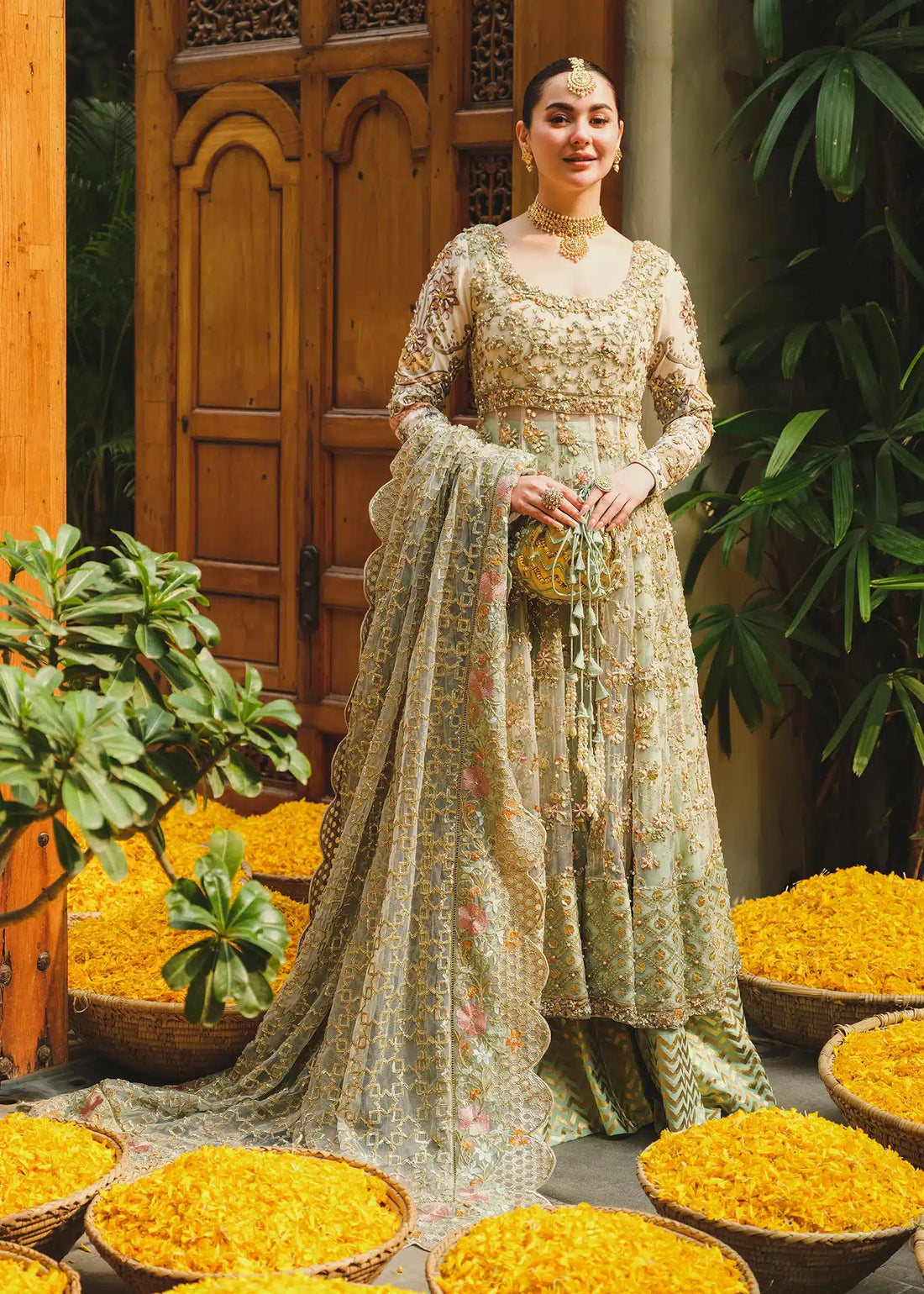 Saira Shakira | Wedding Collection 24 | Taupe - by - Libasekhas UK - Registered Vendor of : Saira Shakira - 100% Original Designer Dresss