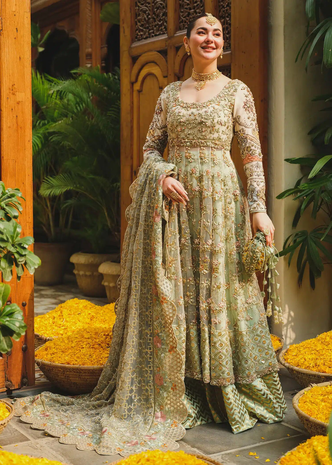 Saira Shakira | Wedding Collection 24 | Taupe - by - Libasekhas UK - Registered Vendor of : Saira Shakira - 100% Original Designer Dresss