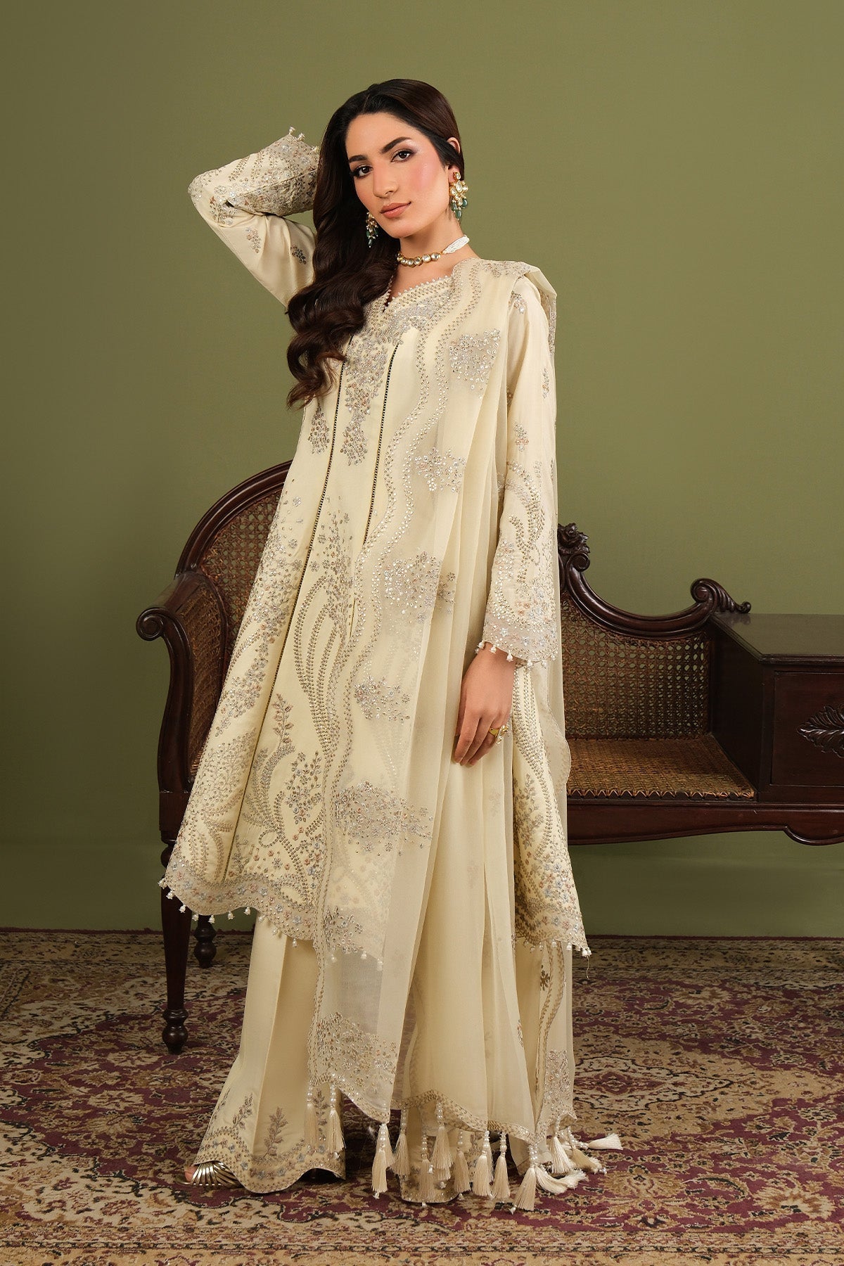 Alizeh | Luxe Raw Silk | AF-RS-13-Emily - by Libasekhas UK - Registered Vendor of : Alizeh - 100% Original Designer Dress