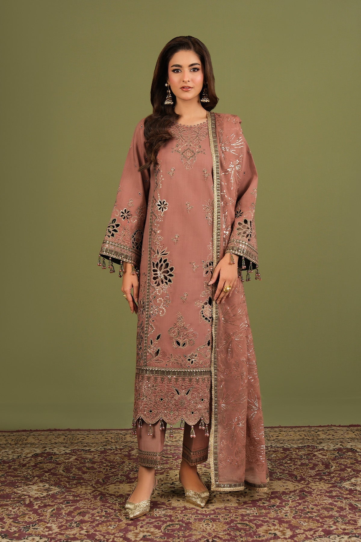Alizeh | Luxe Raw Silk | AF-RS-12-Vesper - by Libasekhas UK - Registered Vendor of : Alizeh - 100% Original Designer Dress
