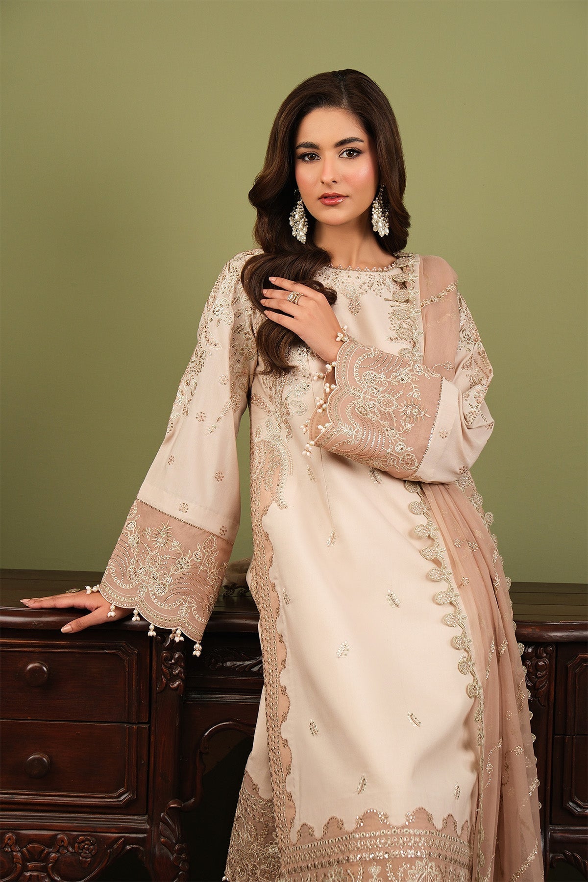 Alizeh | Luxe Raw Silk | AF-RS-10-Castor - by Libasekhas UK - Registered Vendor of : Alizeh - 100% Original Designer Dress