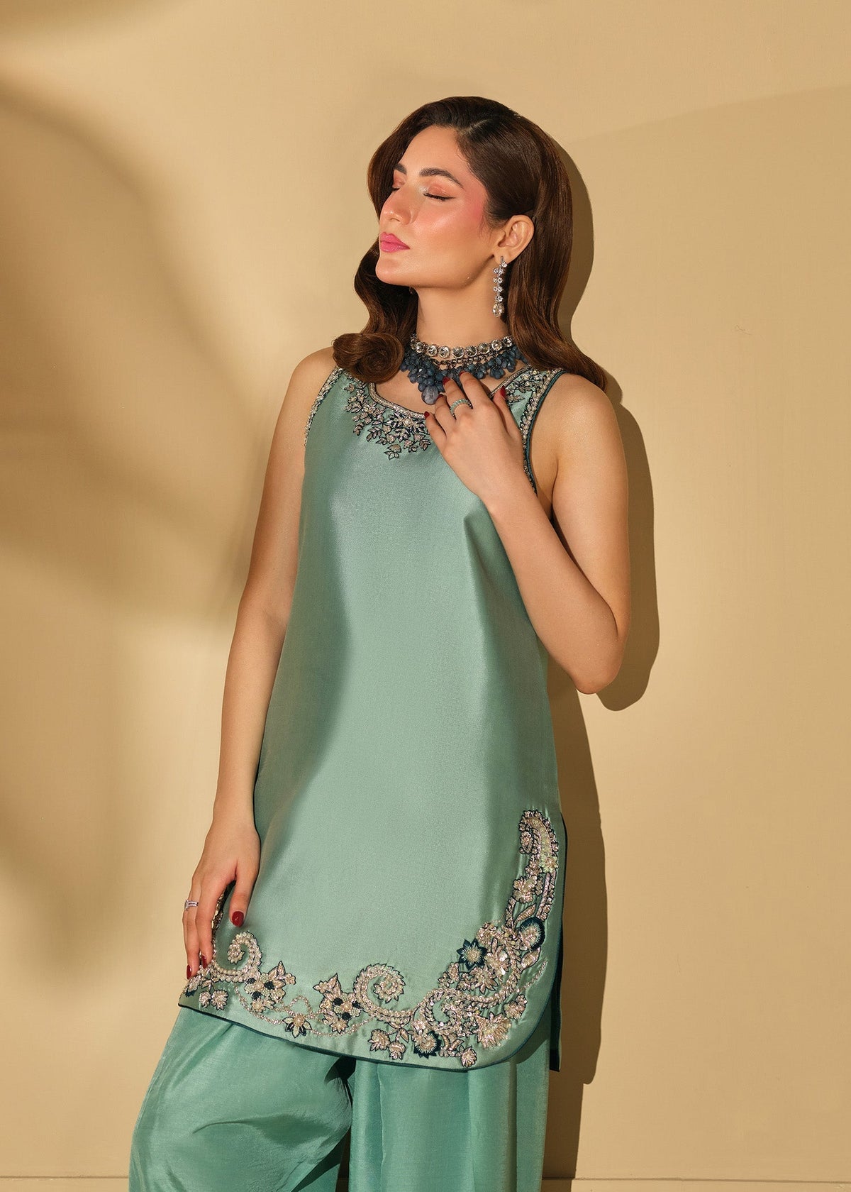 Mahum Asad | The Shadow Line | Shadow Bloom - by Libasekhas UK - Registered Vendor of : Mahum Asad - 100% Original Designer Dress