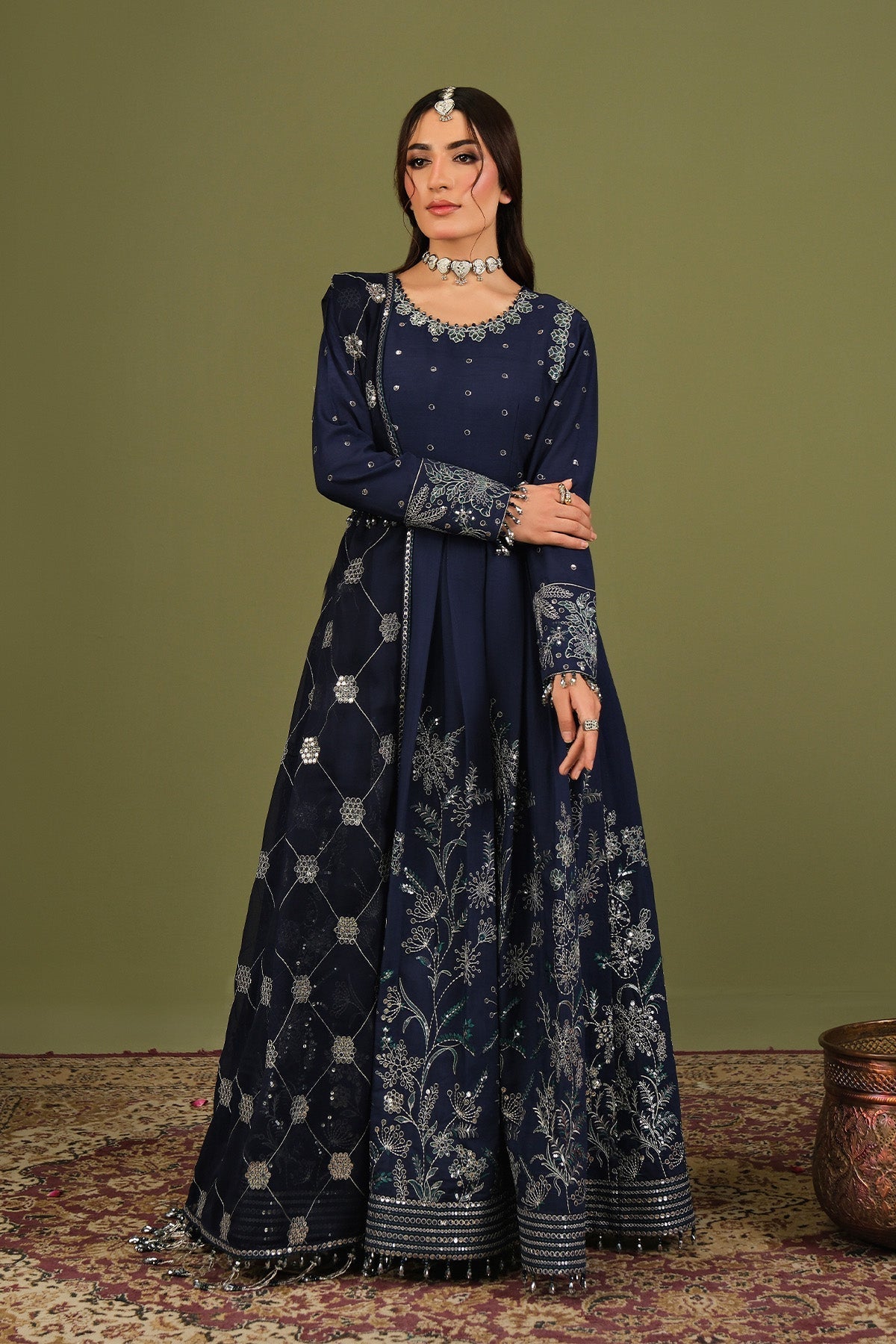 Alizeh | Luxe Raw Silk | AF-RS-11-Abaan - by Libasekhas UK - Registered Vendor of : Alizeh - 100% Original Designer Dress