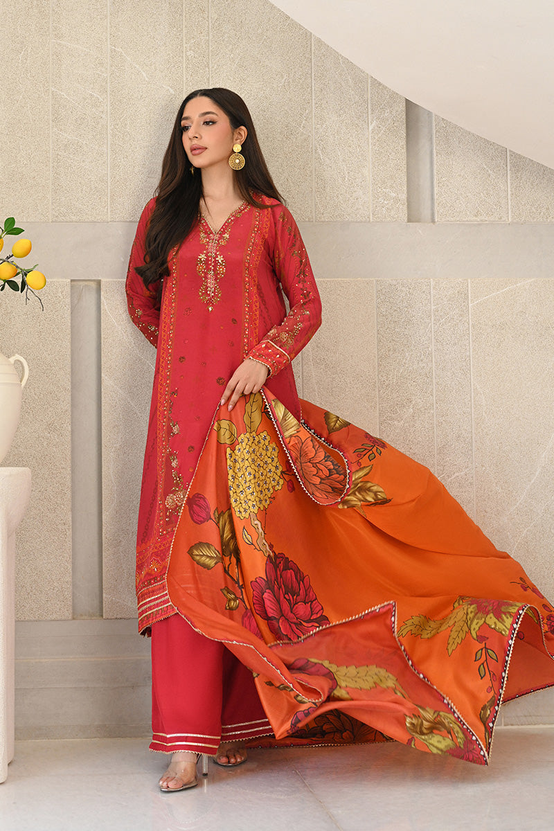 Mina Hasan | Signature Pret | Autumn Rose - by Libasekhas - Registered Vendor of : Mina Hasan - 100% Original Designer Dress