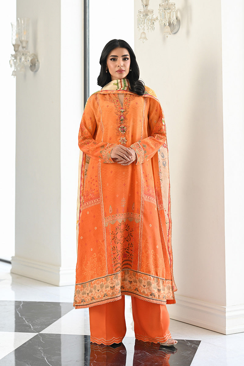 Mina Hasan | Signature Pret | Mocha Majesty - by Libasekhas - Registered Vendor of : Mina Hasan - 100% Original Designer Dress