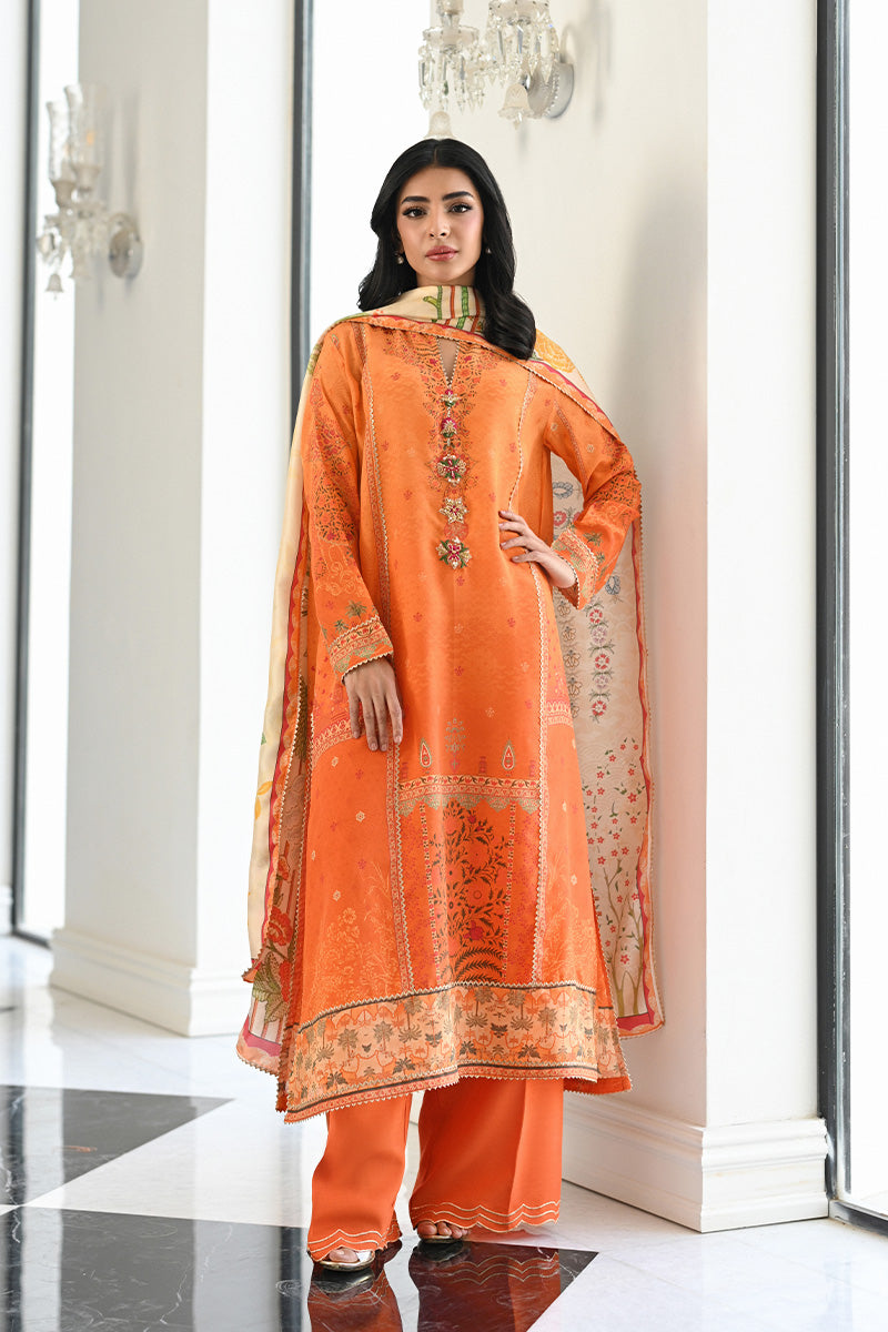 Mina Hasan | Signature Pret | Mocha Majesty - by Libasekhas - Registered Vendor of : Mina Hasan - 100% Original Designer Dress