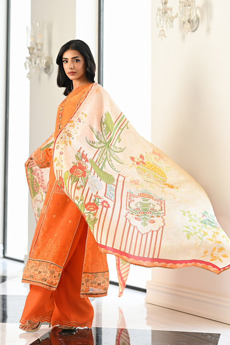 Mina Hasan | Signature Pret | Mocha Majesty - by Libasekhas - Registered Vendor of : Mina Hasan - 100% Original Designer Dress