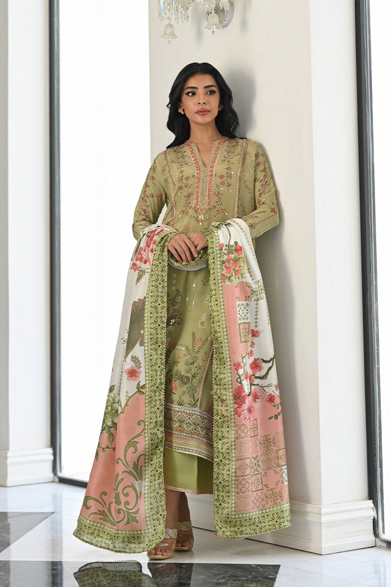 Mina Hasan | Signature Pret | Minted Pearls - by Libasekhas - Registered Vendor of : Mina Hasan - 100% Original Designer Dress