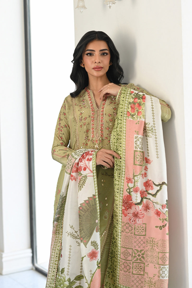Mina Hasan | Signature Pret | Minted Pearls - by Libasekhas - Registered Vendor of : Mina Hasan - 100% Original Designer Dress