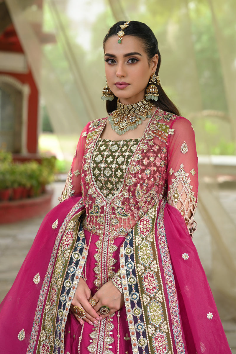 Qalamkar | Singhar Wedding Collection | RF-04 RIMEL - by - Libasekhas UK - Registered Vendor of : Qalamkar - 100% Original Designer Dresss